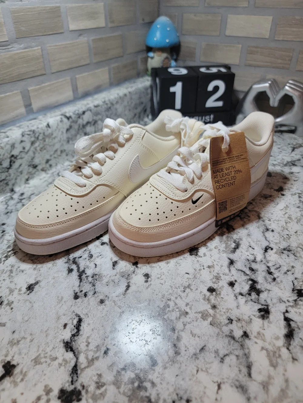 Nike Court Vision Low Kid's Sneakers (Size 7.5)